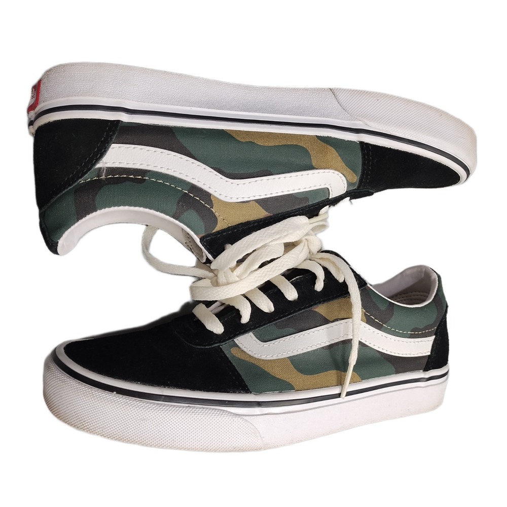Vans Ward Woodland Skate Sneakers Womens US 8.5 Multi Camouflage Low Top 500714
